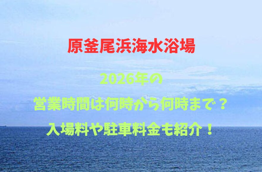 原釜尾浜海水浴場！人気ポイントと営業情報を網羅【原釜尾浜】何時から何時まで？入場料や駐車料金も紹介！