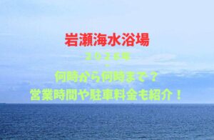 【岩瀬海水浴場】2026!何時から何時まで?営業時間や駐車場も詳しく紹介!