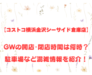 【コストコ横浜金沢シーサイド倉庫店】GW2026の開店、閉店時間は何時?駐車場など混雑情報を紹介!